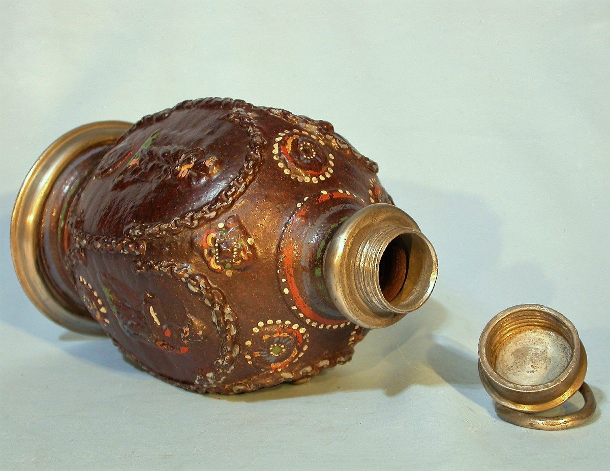 Stoneware Bottle - Creussen (germany) - 17th Century-photo-6