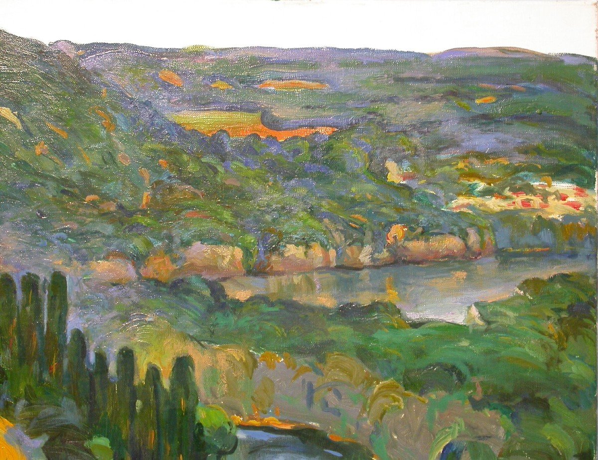 Painting-picture - River Landscape-photo-2