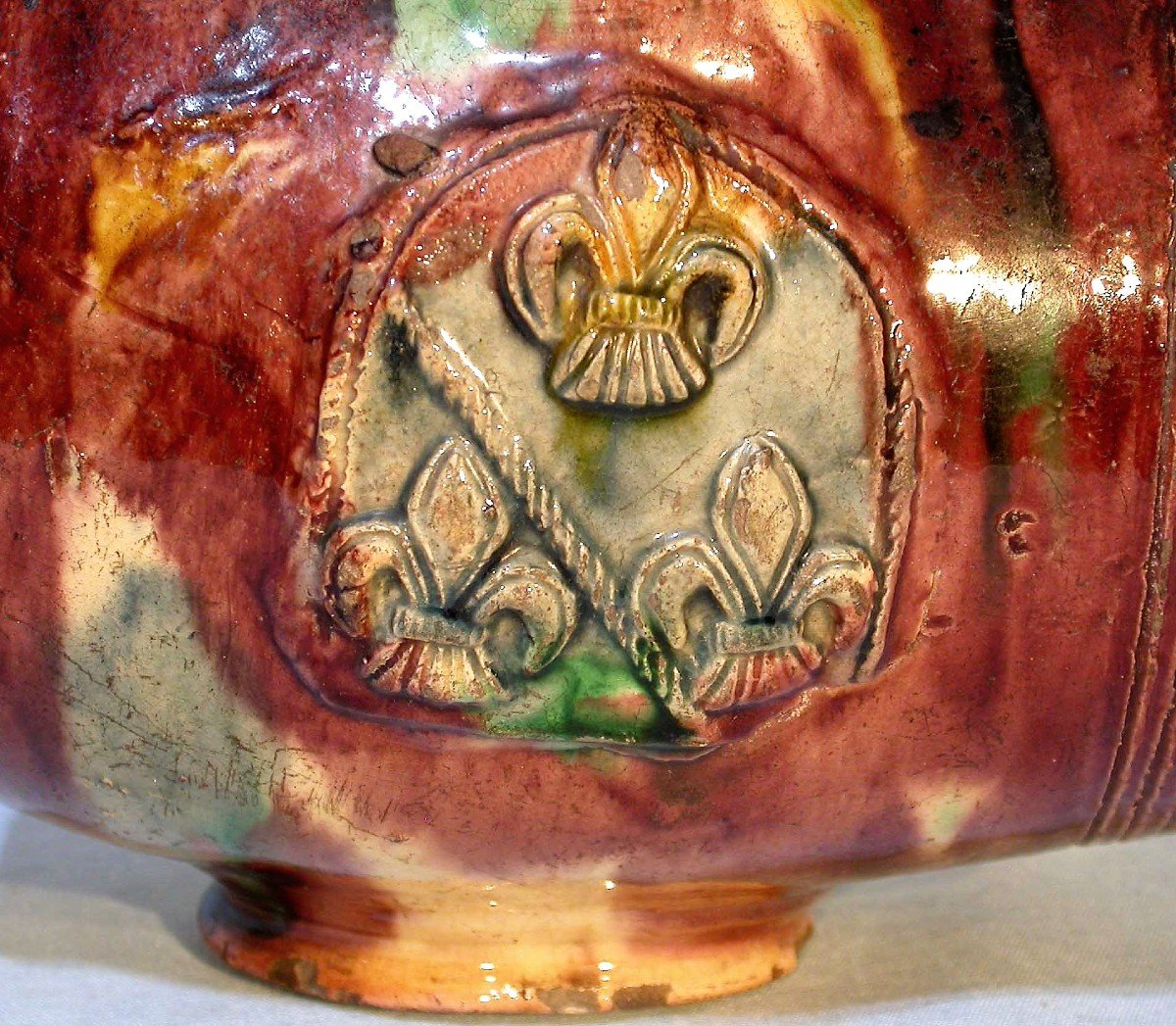 Varnished Earth Gourd - Saintonge, 17th Century.-photo-4