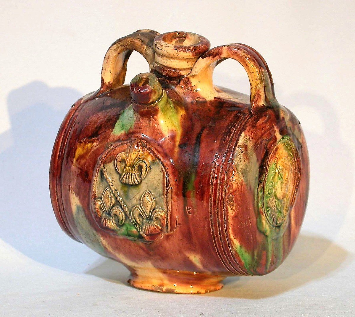 Varnished Earth Gourd - Saintonge, 17th Century.-photo-7