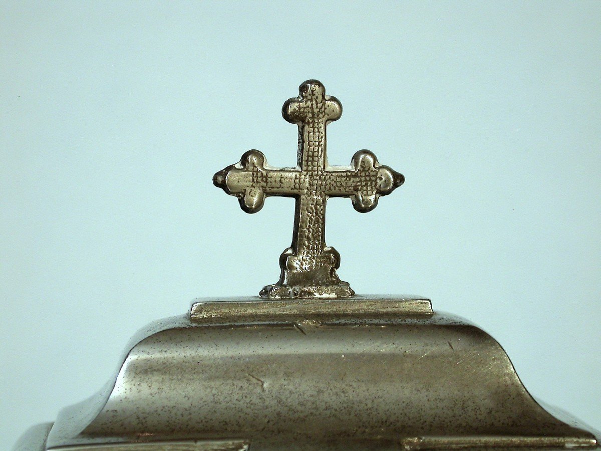 COFFRET LITURGIQUE EN ETAIN (étain) - PARIS, CIRCA 1800-photo-3