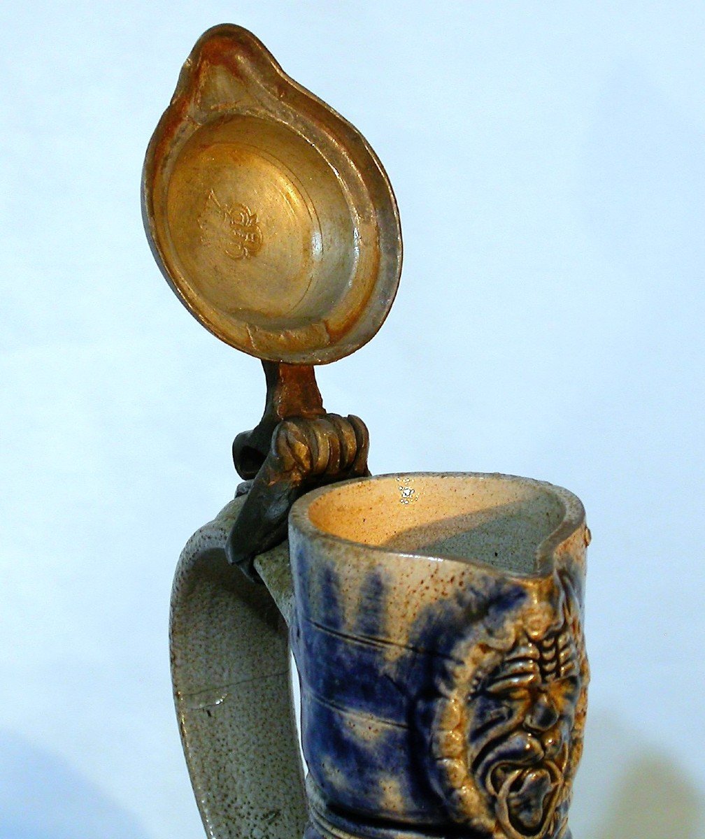 Stoneware Pitcher  - Westerwald (?), 18th Century-photo-5