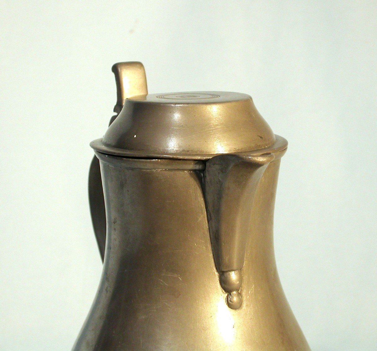 Pewter Wine Pitcher  - Lille, 19th Century-photo-2