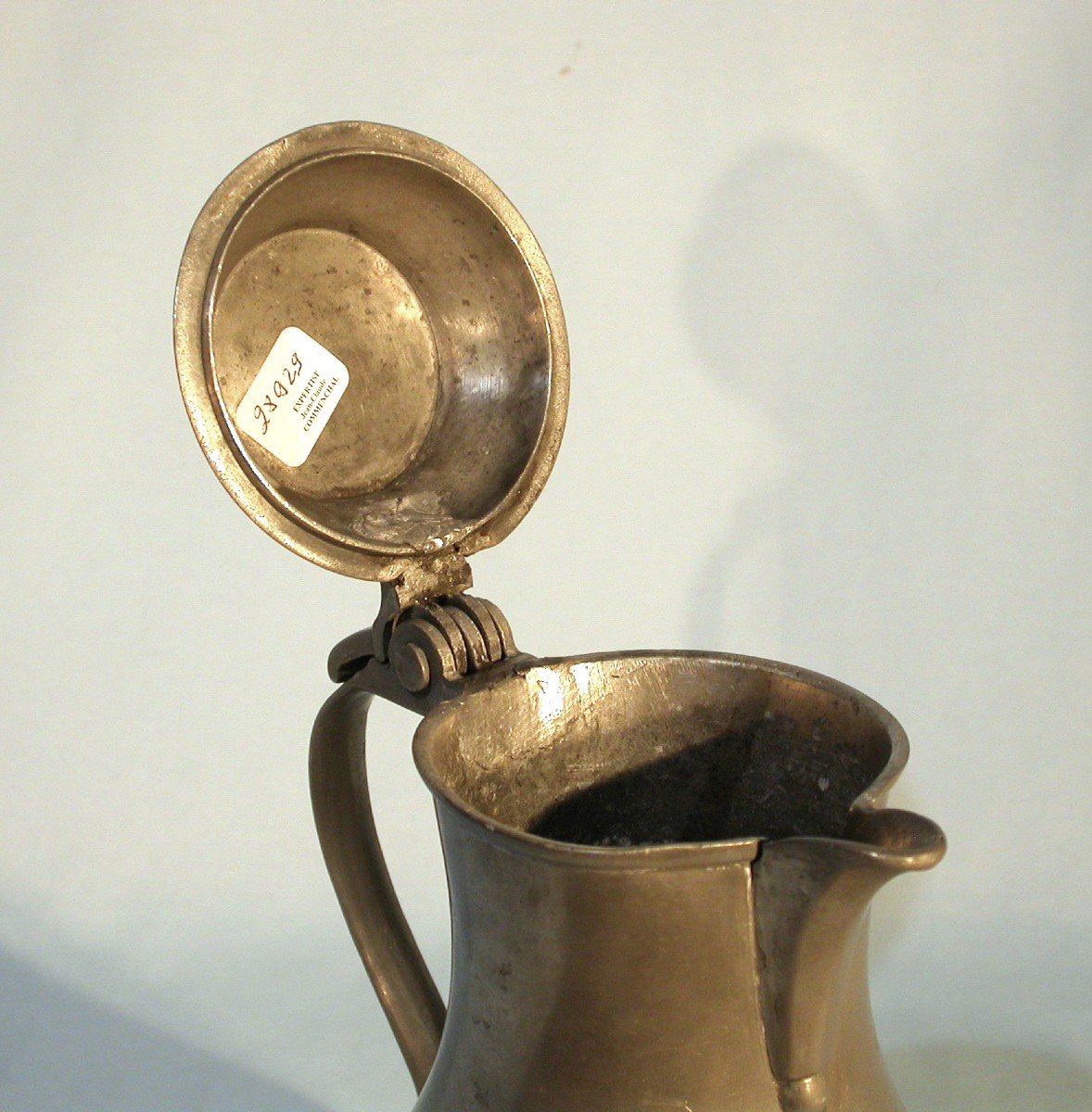 Pewter Wine Pitcher  - Lille, 19th Century-photo-5
