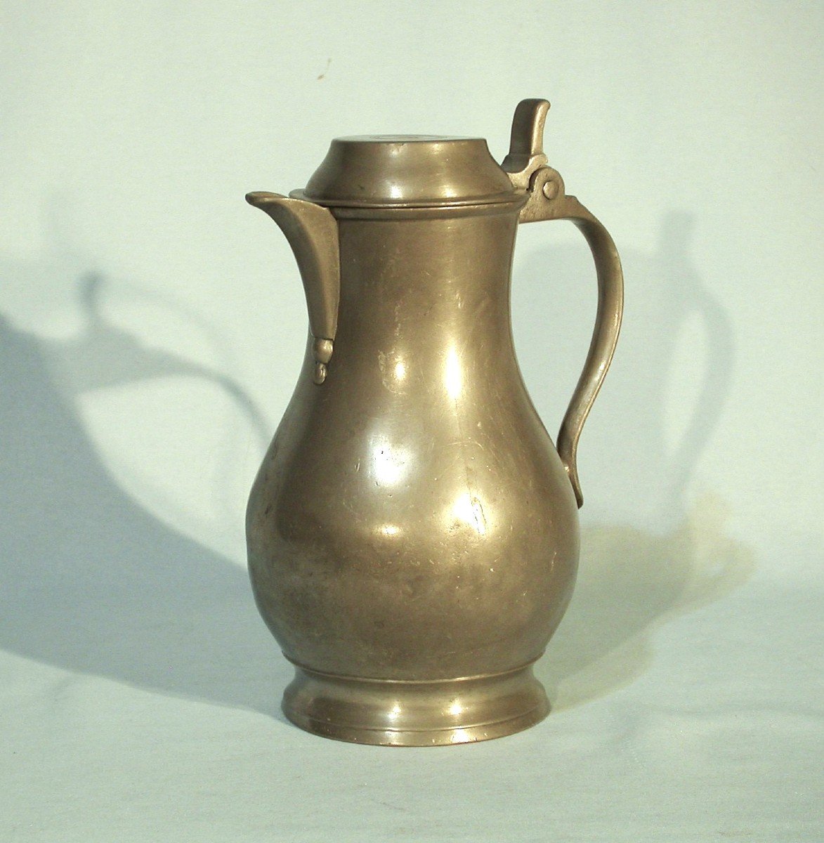 Pewter Wine Pitcher  - Lille, 19th Century