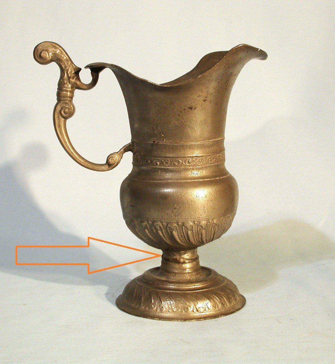 Ewer And Basin In Pewter - Frankfurt, 18th Century-photo-2