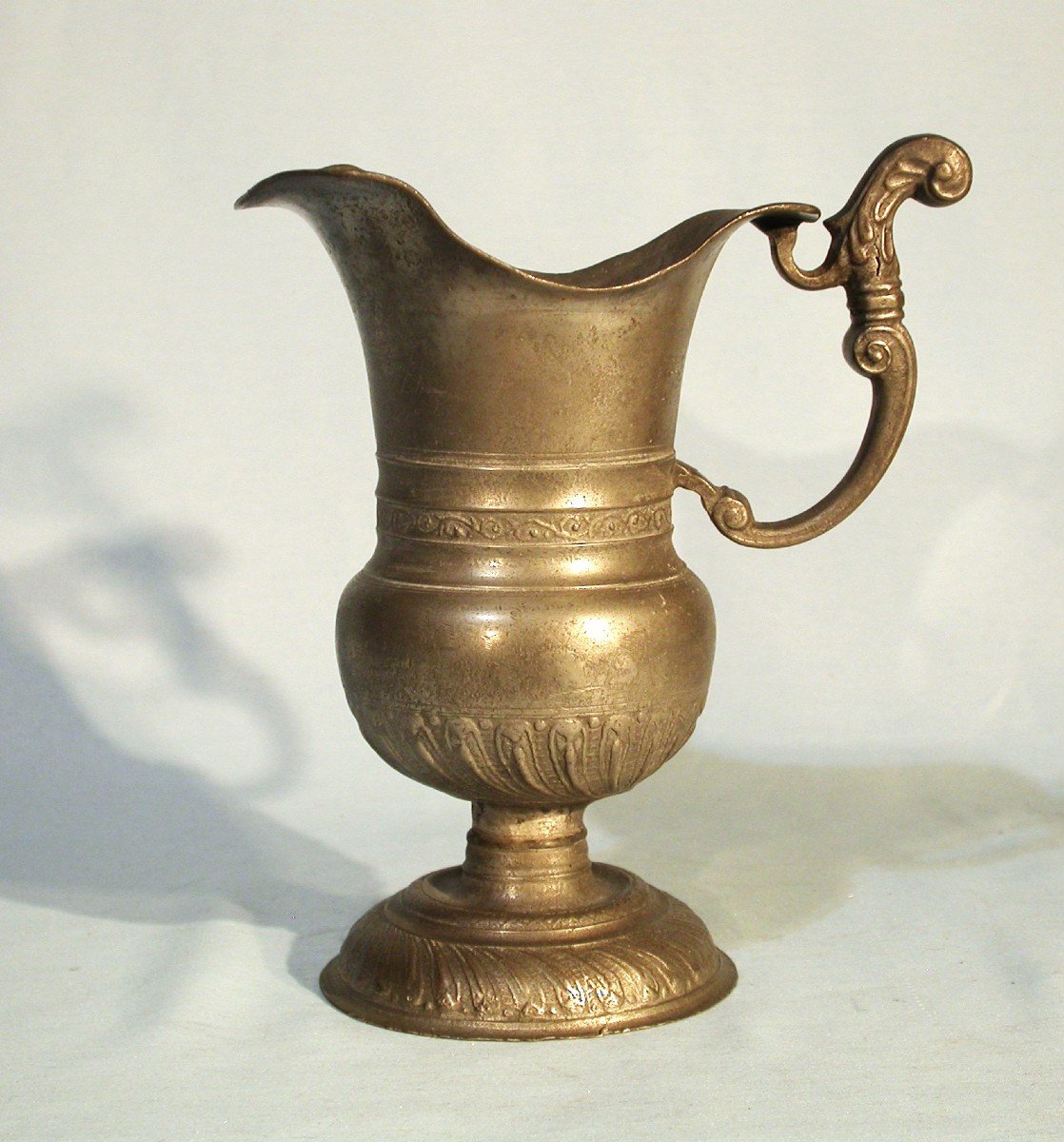 Ewer And Basin In Pewter - Frankfurt, 18th Century-photo-3