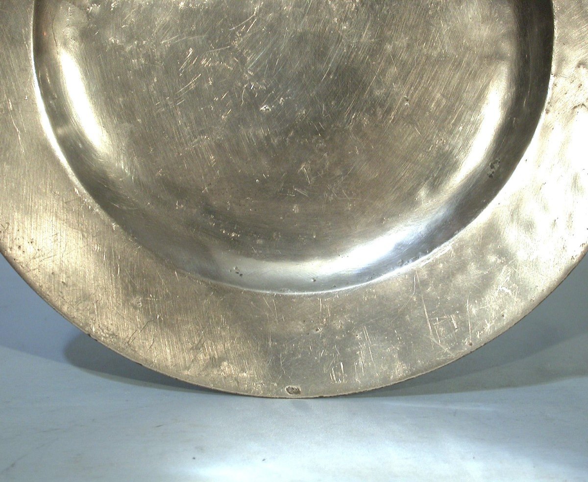 Pewter Plate - London, 18th Century-photo-2