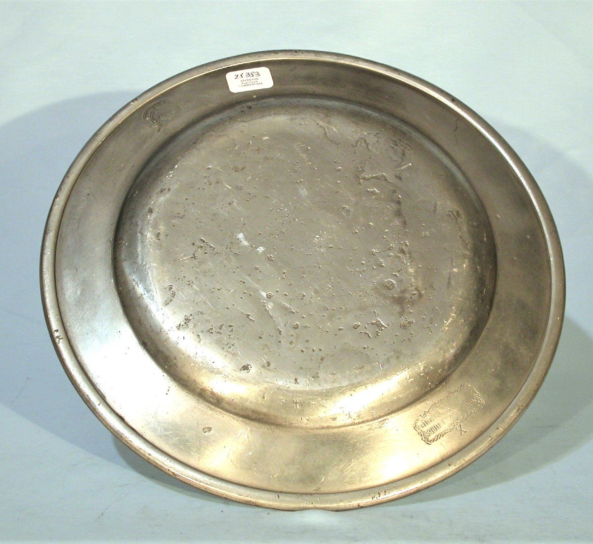 Pewter Plate - London, 18th Century-photo-3