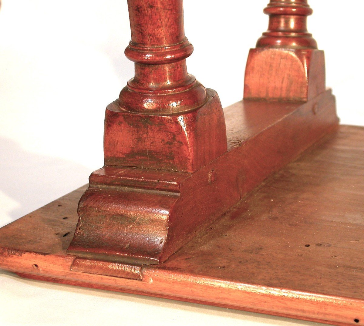Rare Small “spanish” Walnut Table-photo-6