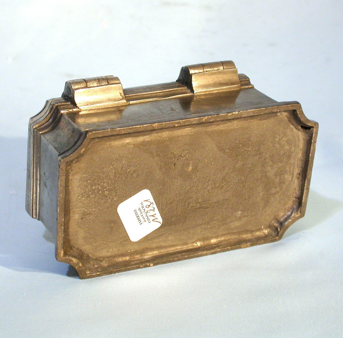 Box Of Holy Oils In Pewter, Circa 1700-photo-2