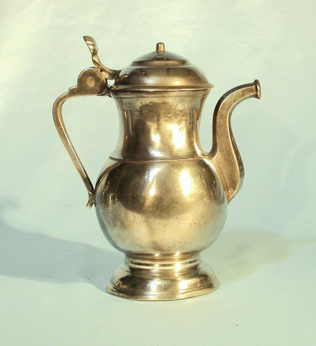 Pewter Oil Jug  - Nimes (?), Early 19th Century-photo-1