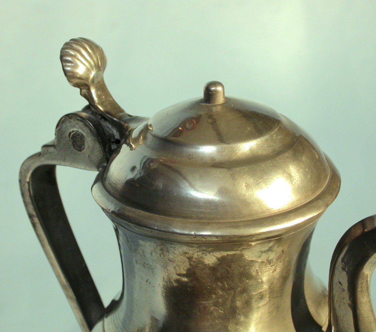 Pewter Oil Jug  - Nimes (?), Early 19th Century-photo-2