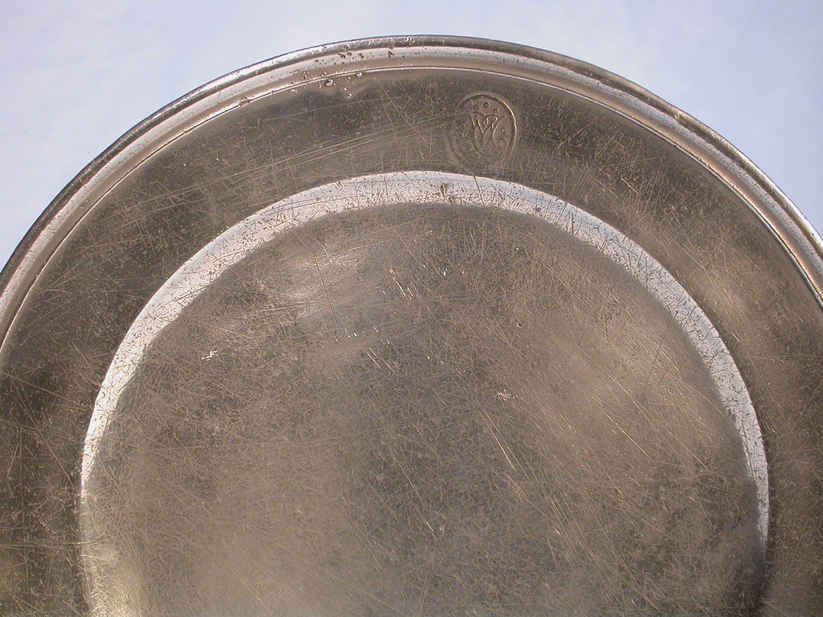Pewter Plate  - Grenoble, 18th Century-photo-1