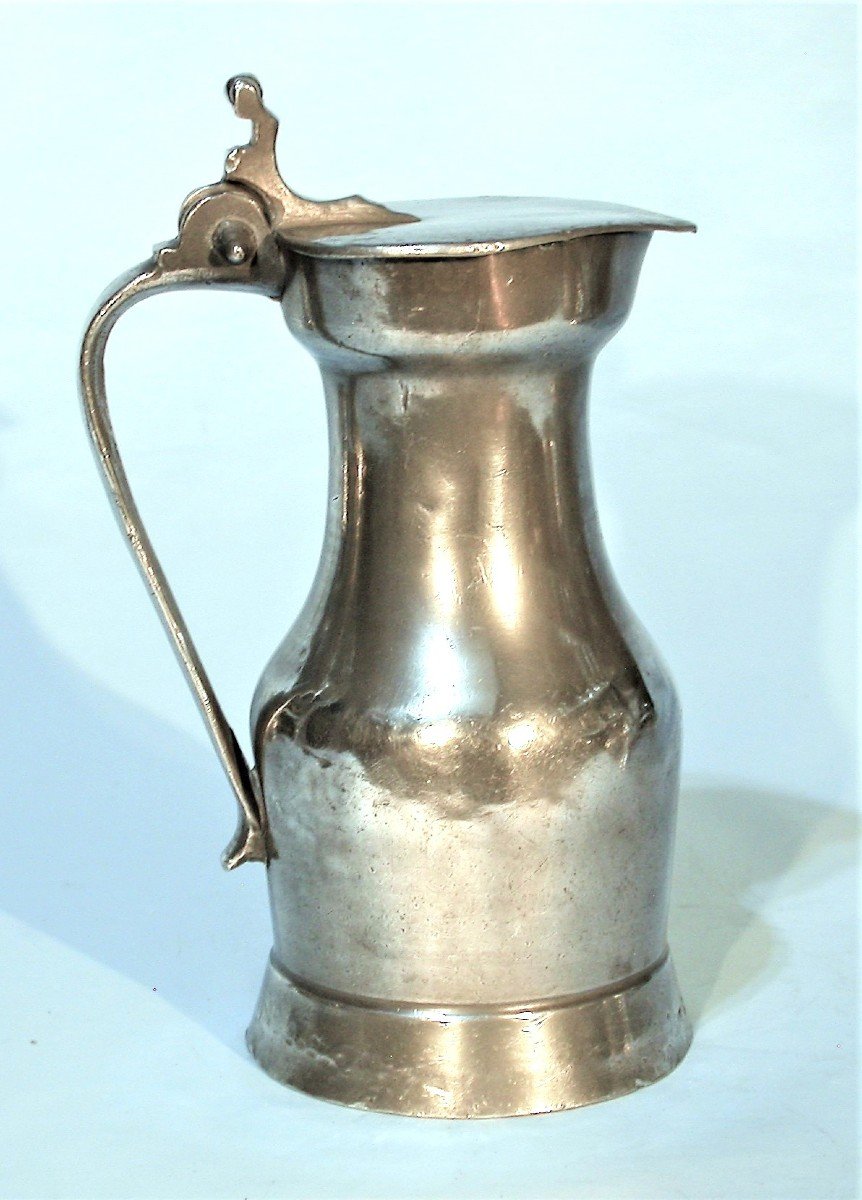 Pewter Wine Pitcher  - Pontoise, 18th Century