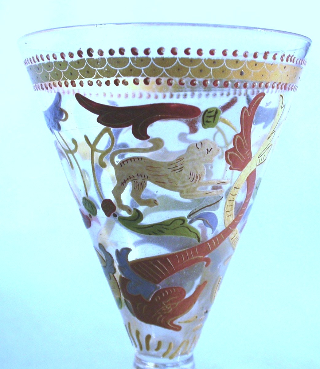 Enamel Glass - South Germany Or Venetia, XVII Th C.-photo-2