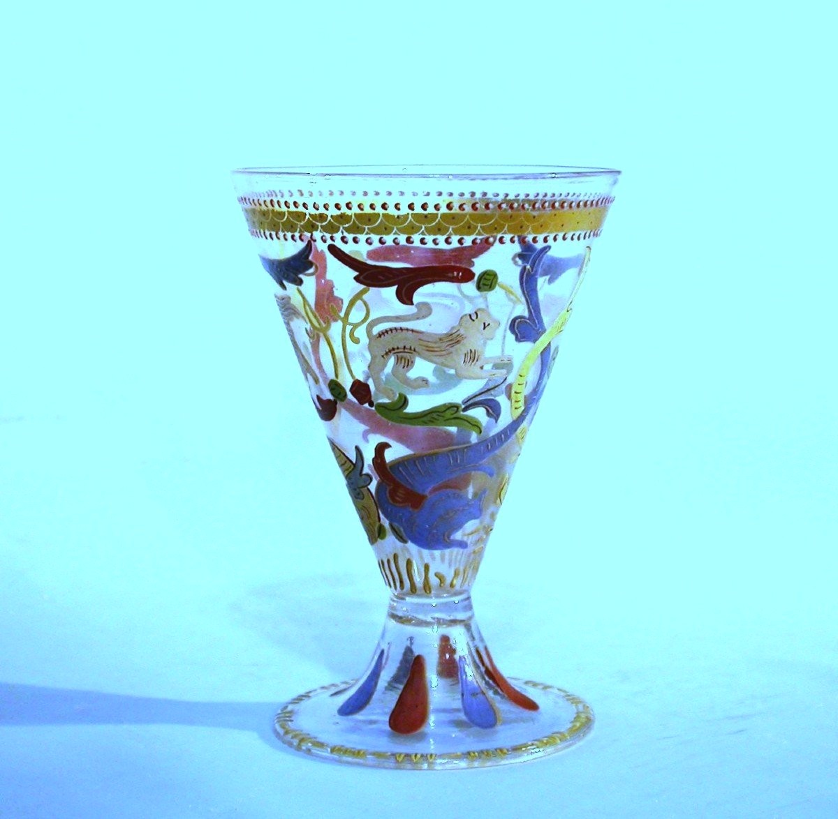 Rare Enamel Glass - South Germany Or Venetia, XVII Th C.