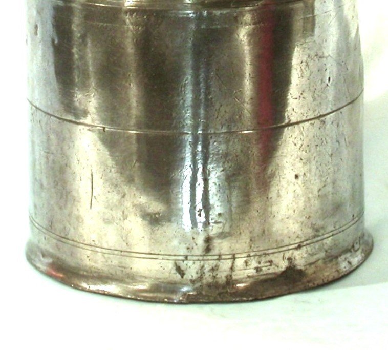 Pewter Pharmacy Vase  - Italy, Late 18th Century-photo-3