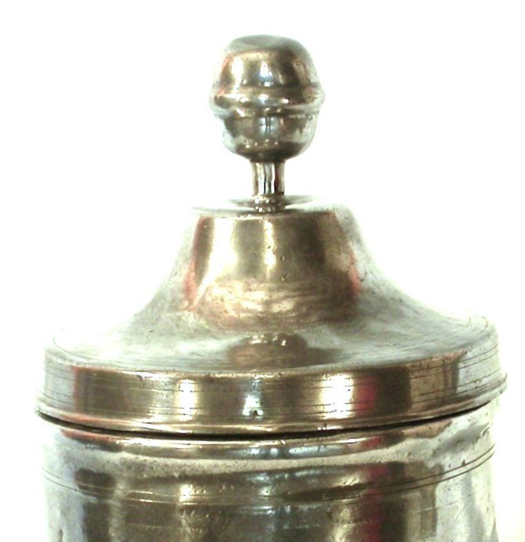 Pewter Pharmacy Vase  - Italy, Late 18th Century-photo-4