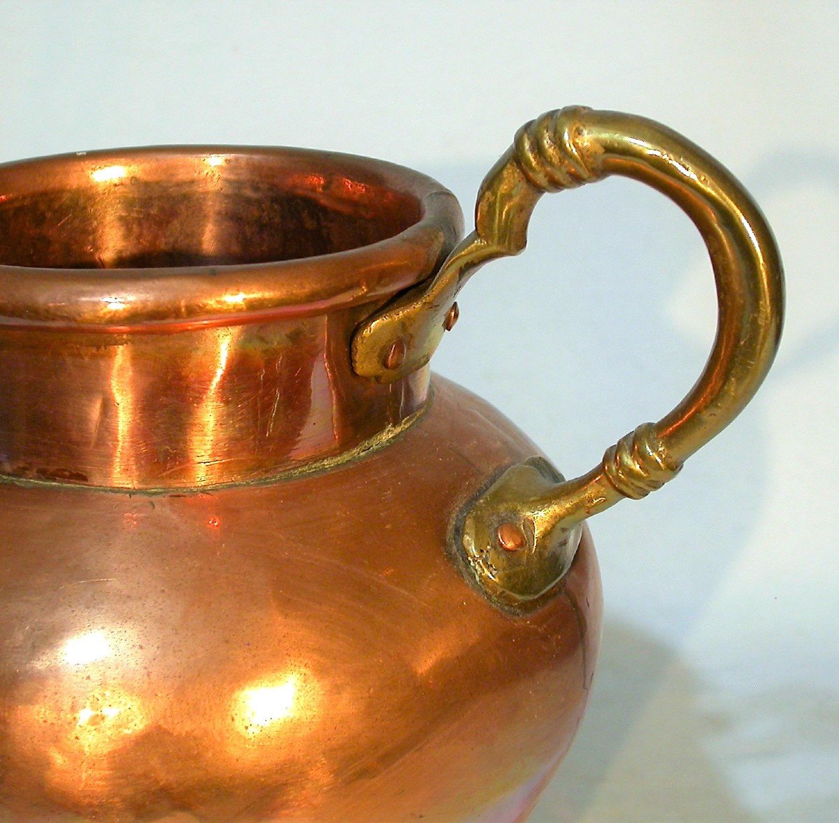 Copper Jug - South Of France, 19th Century-photo-1
