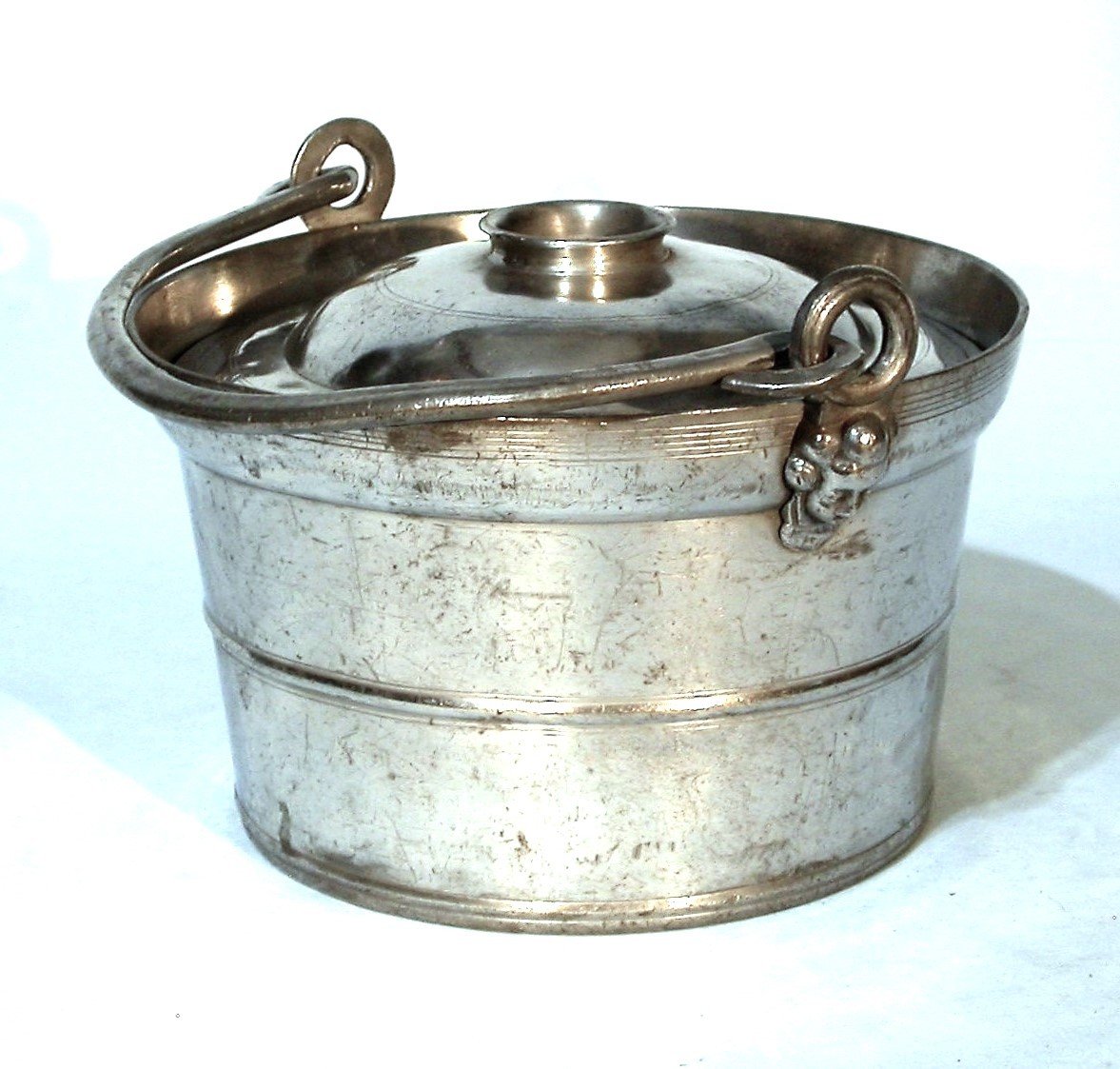 Pewter Dinner Carrier  - Avallon (burgundy), End Of The 18th Century