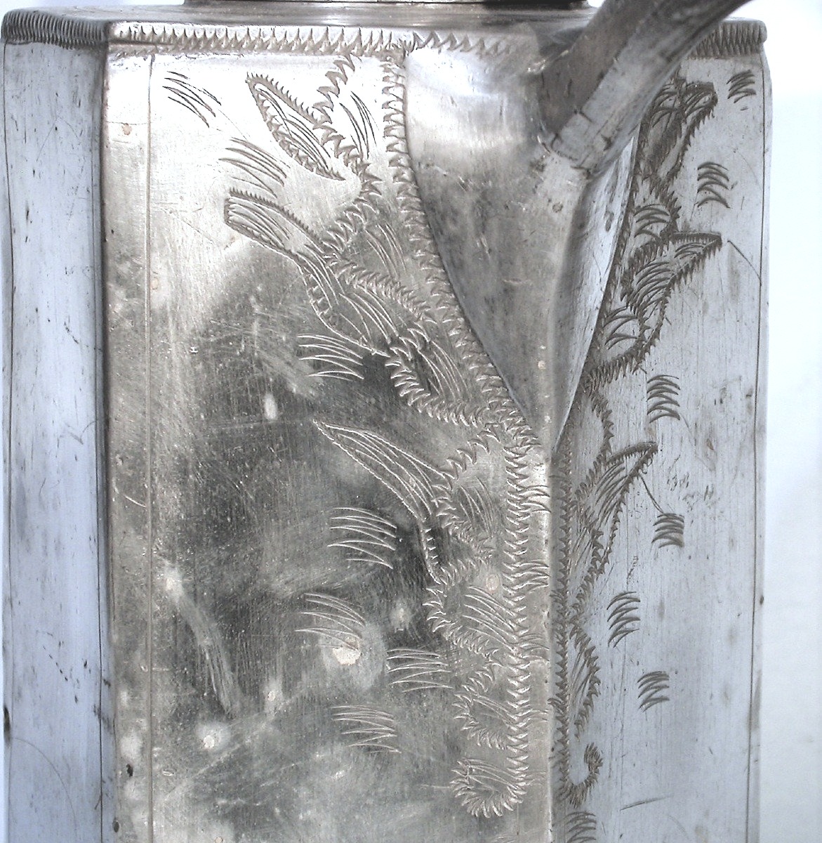 "prismenkanne" - Pewter - Switzerland, End Of XVIII Th C.-photo-3