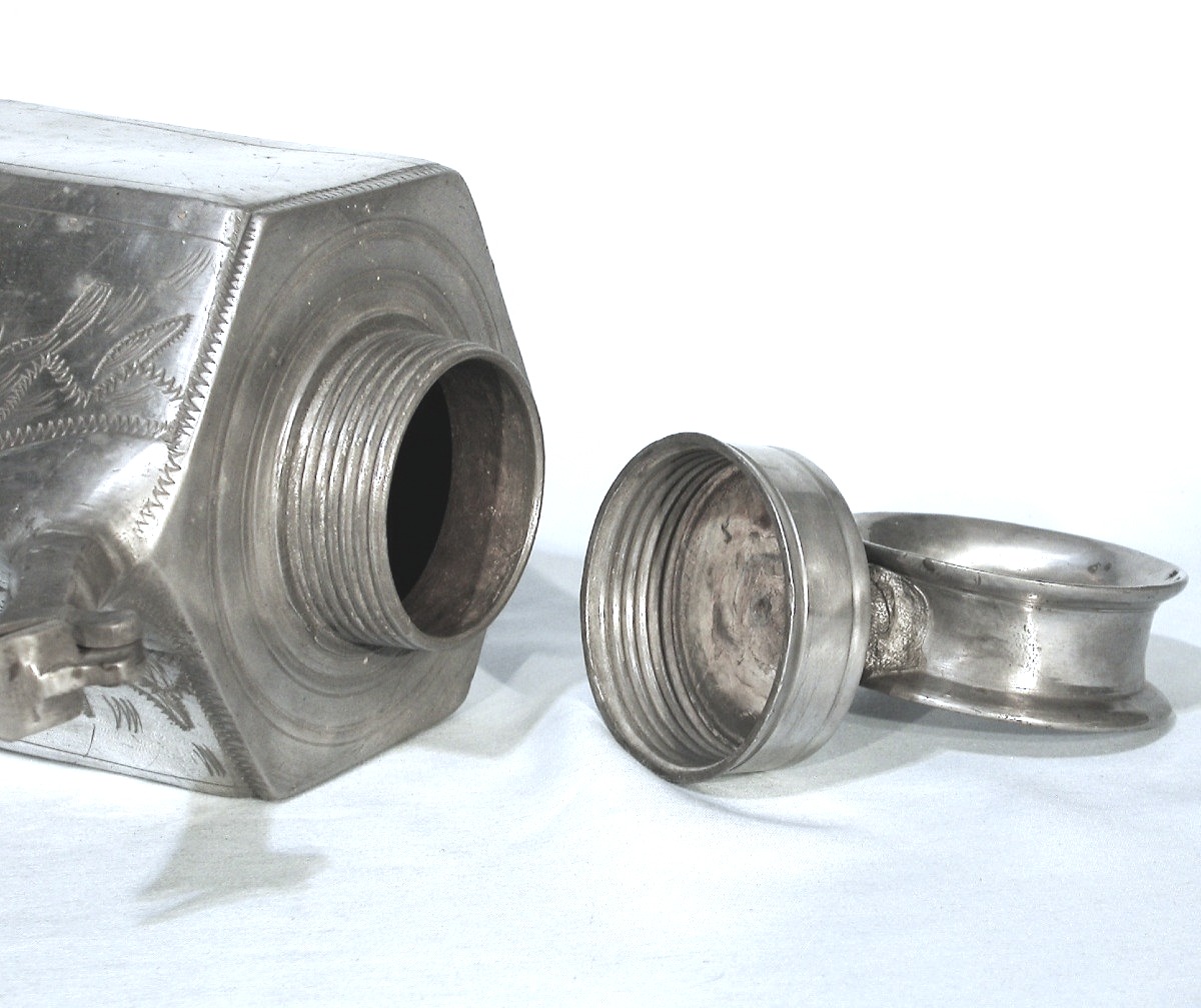 "prismenkanne" - Pewter - Switzerland, End Of XVIII Th C.-photo-4
