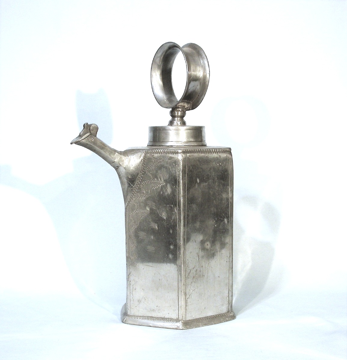 "prismenkanne" - Pewter - Switzerland, End Of XVIII Th C.-photo-2
