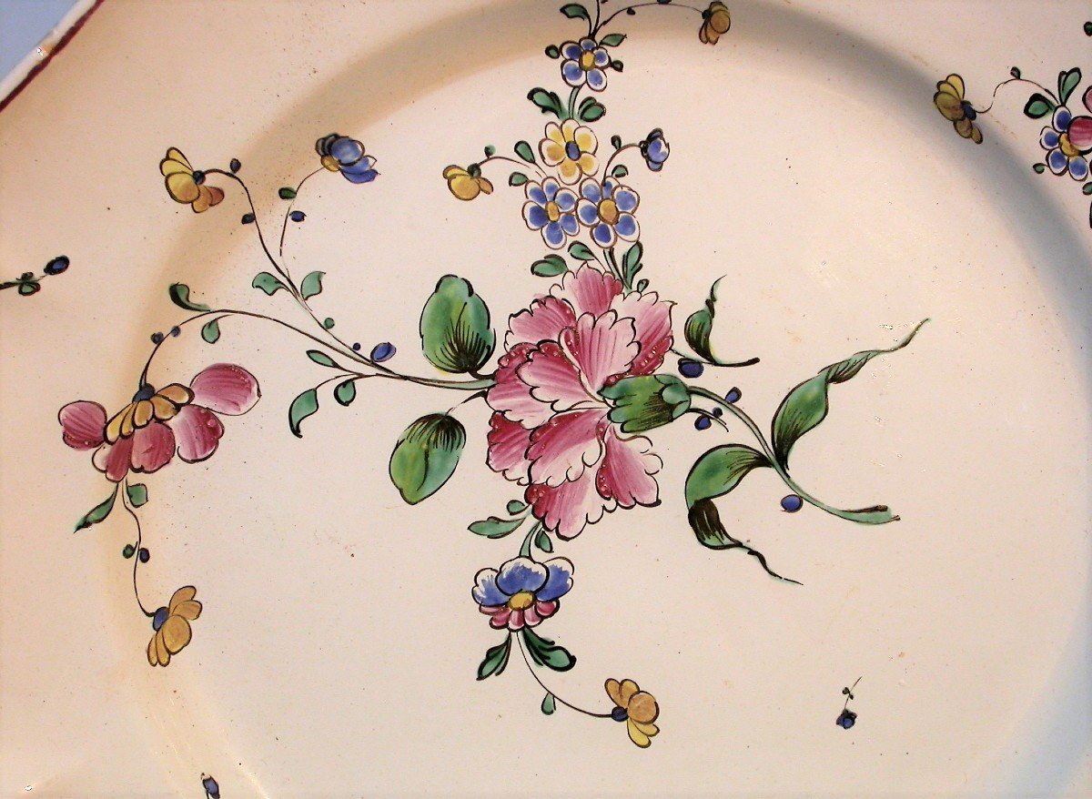 Large Earthenware Dish - Sceaux (?), 18th Century-photo-1