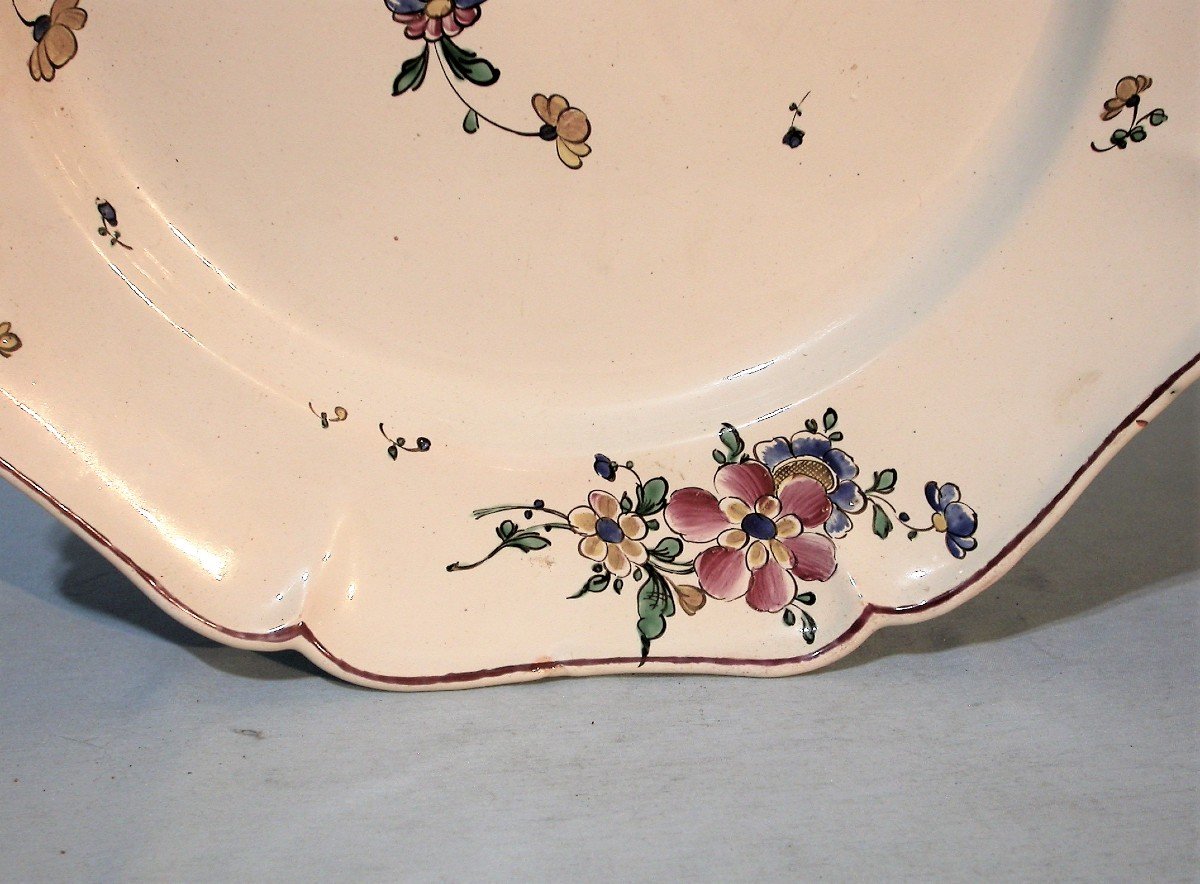 Large Earthenware Dish - Sceaux (?), 18th Century-photo-2