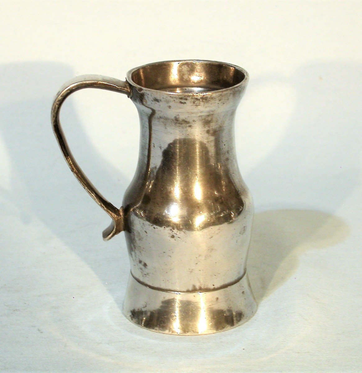 Very Rare Small Pewter Alcohol Pitcher (tin) - Paris, 18th Century