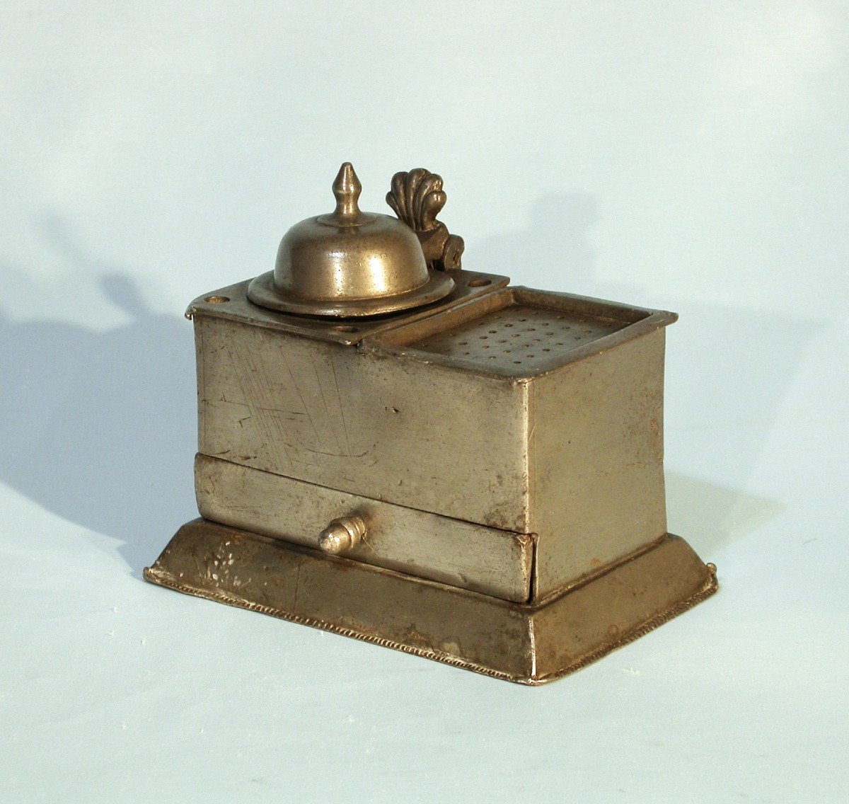Pewter Writing Desk  - Antwerp, 18th Century.-photo-5