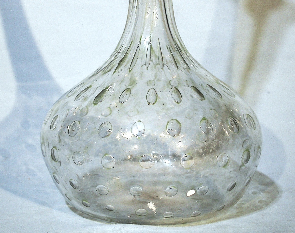Large Glass Soliflore Vase - Early 20th Century-photo-3