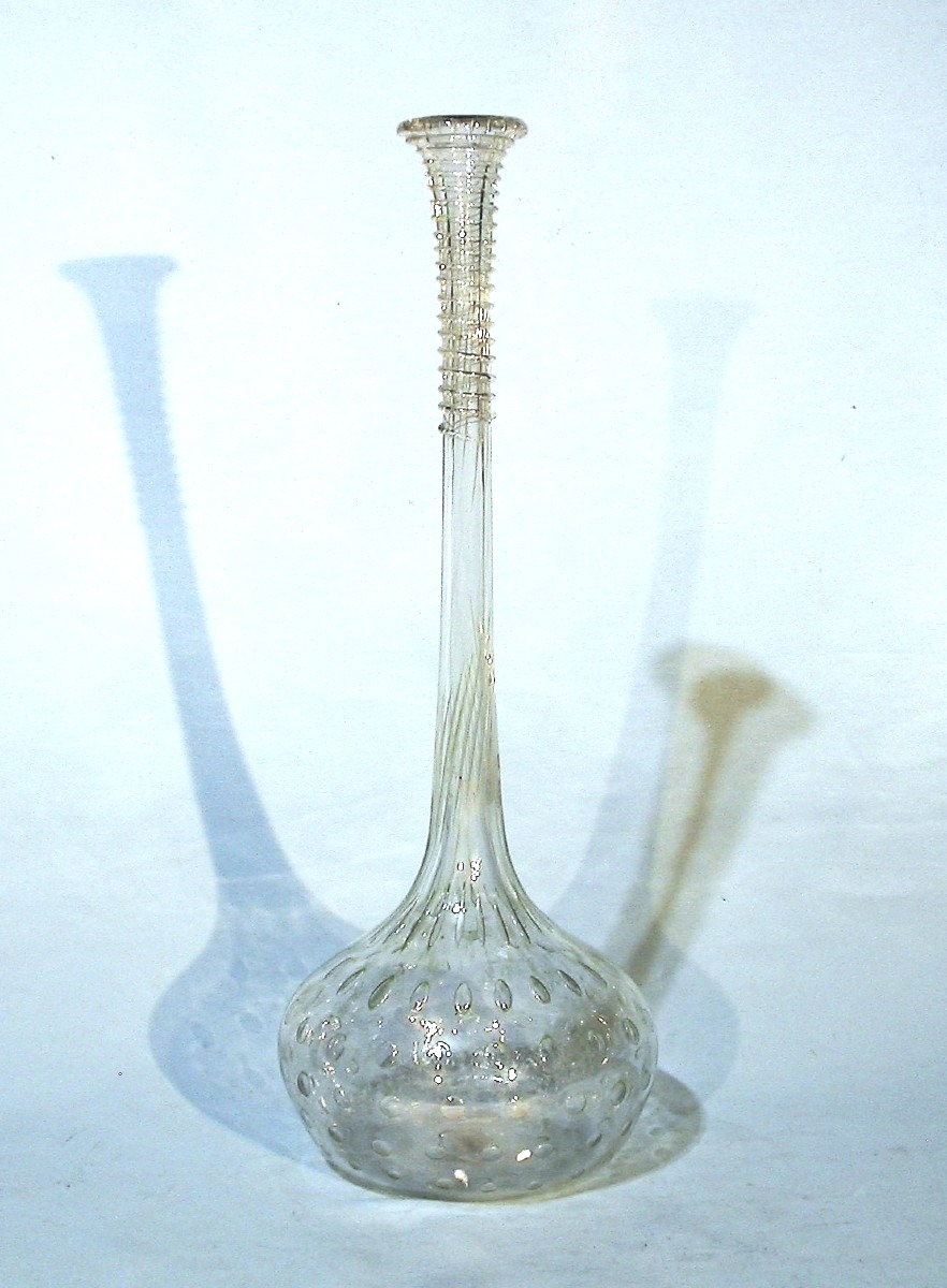 Large Glass Soliflore Vase - Early 20th Century