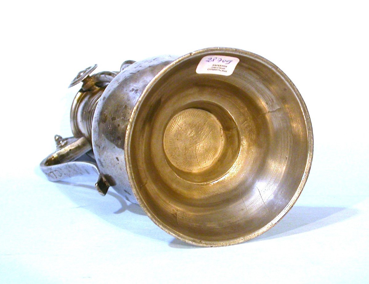Elegant Pewter Cimarre - Champagne, 17th Century-photo-1