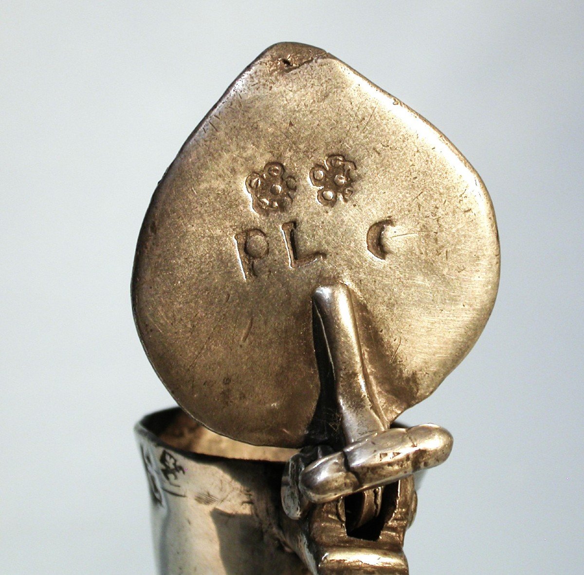Rare Small Pewter Alcohol Pitcher - Rouen, 18th Century-photo-4