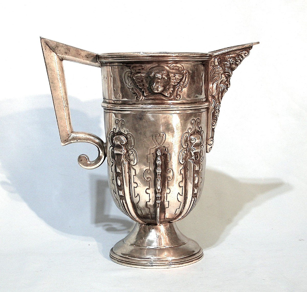 AIGUIERE EN ARGENT - ESPAGNE (SEGOVIE ?), XIX ème s-photo-2