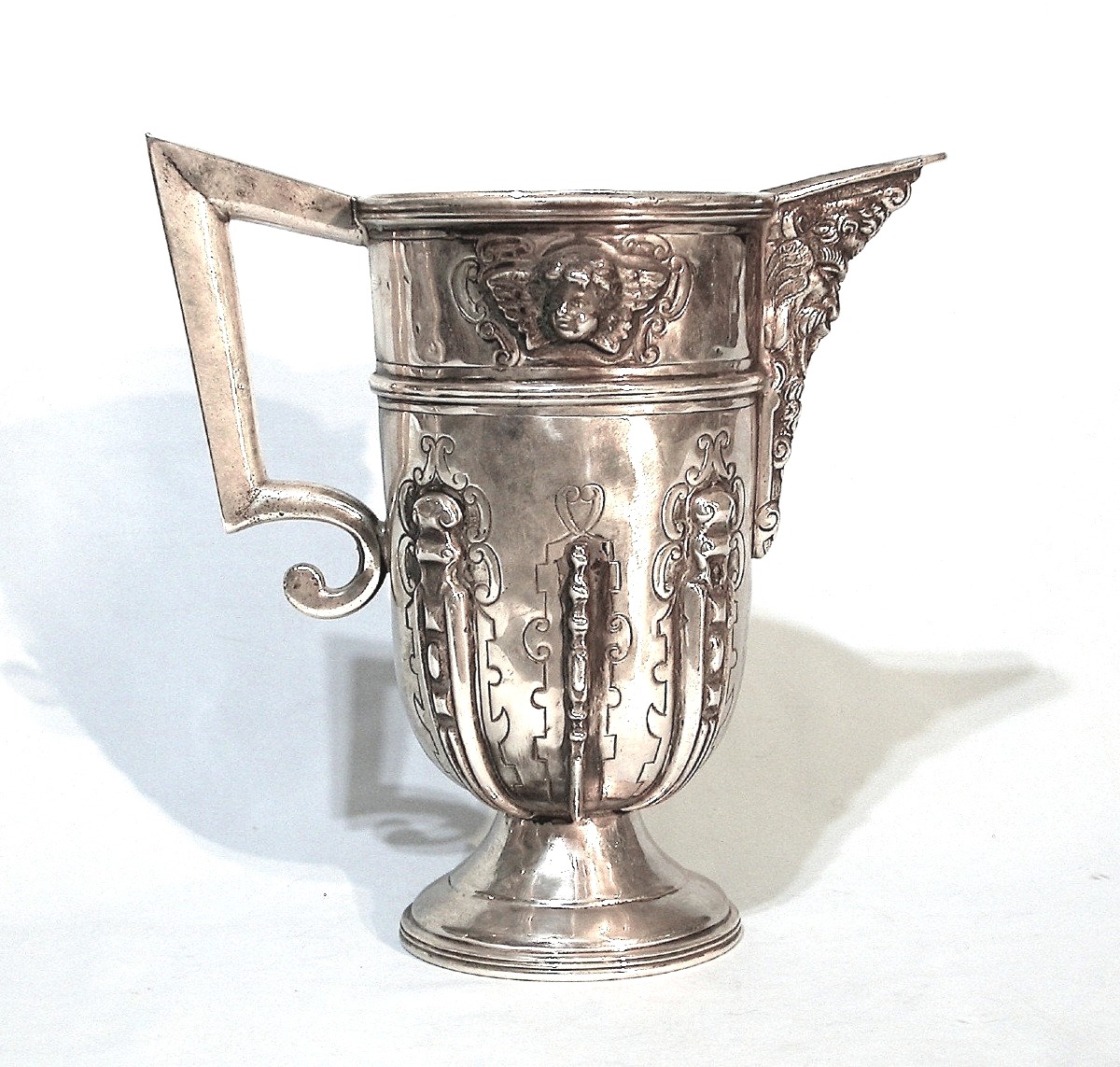 Silver Ewer - Spain (segovia?), 19th Century-photo-2