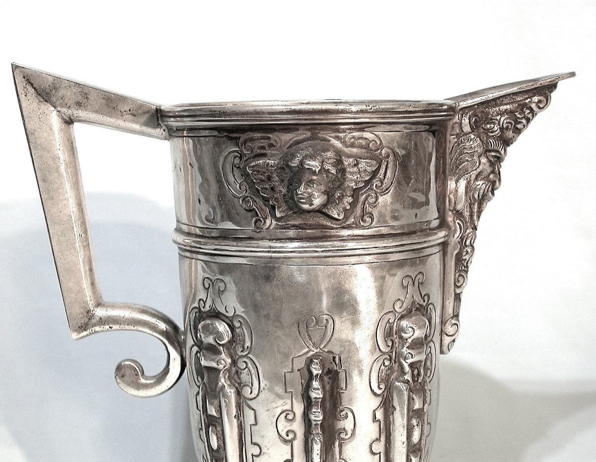Silver Ewer - Spain (segovia?), 19th Century-photo-4