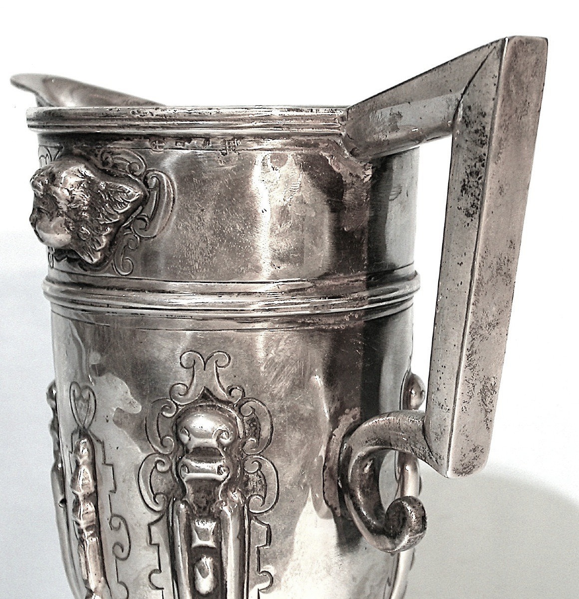 Silver Ewer - Spain (segovia?), 19th Century-photo-2