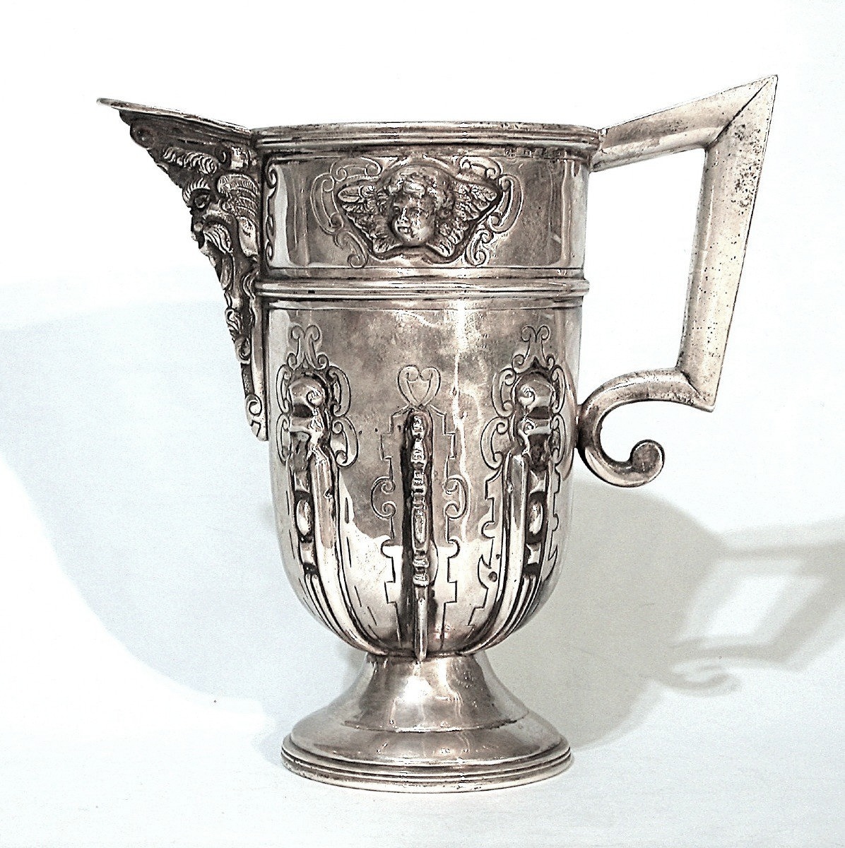 Silver Ewer - Spain (segovia?), 19th Century-photo-6