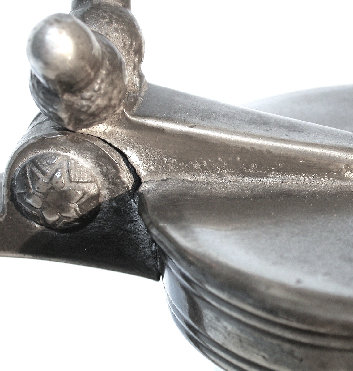 Pewter Wine Pitcher - Pont-audemer (upper Normandy), 18th Century-photo-1