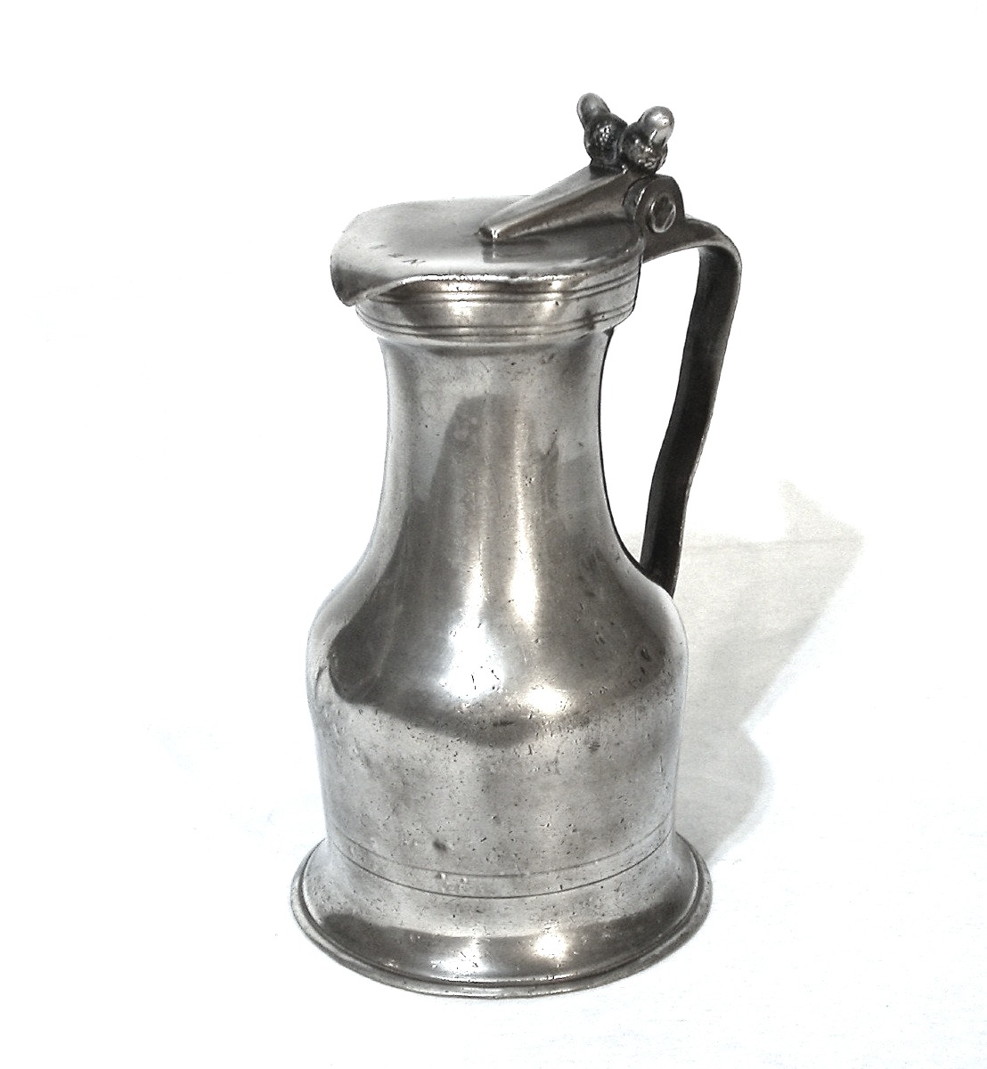 Pewter Wine Pitcher - Pont-audemer (upper Normandy), 18th Century-photo-4