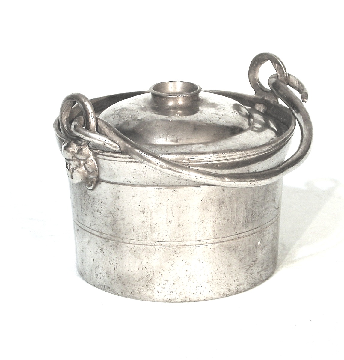 Pewter Dinner Carrier - Clamecy (burgundy), 19th Century