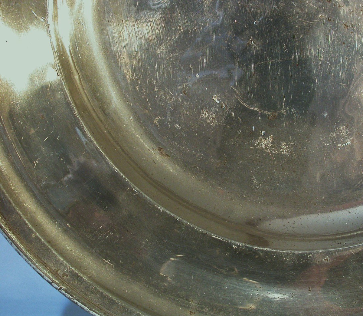Large Pewter Venison Dish - Huy, Early 18th Century-photo-3