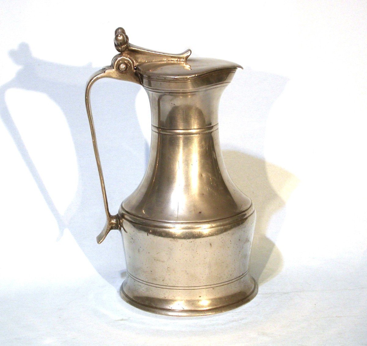 Rare Pewter Wine Pitcher - Vitré (brittany), 18th Century-photo-2