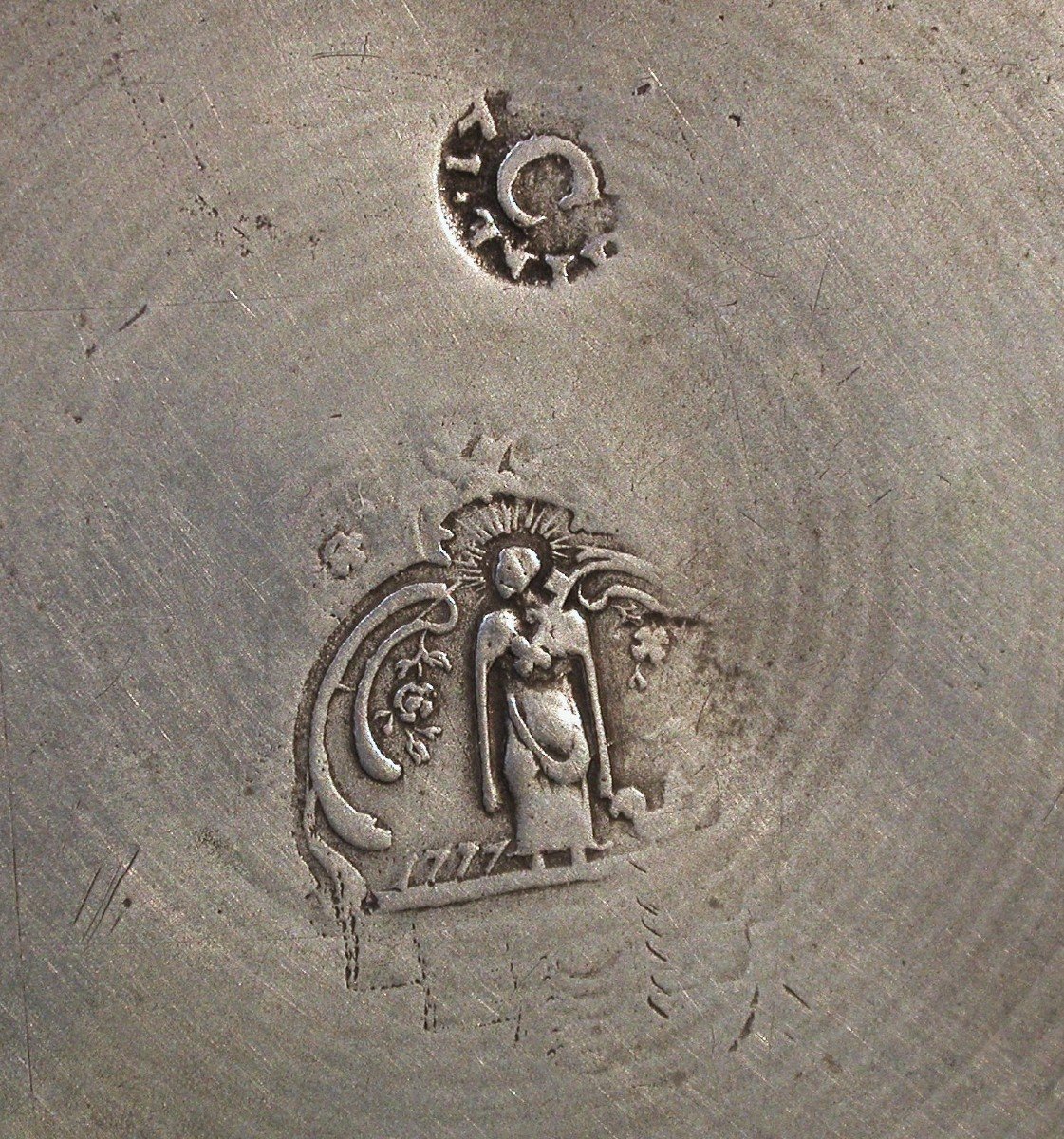Rare Pewter Wine Pitcher - Vitré (brittany), 18th Century-photo-4