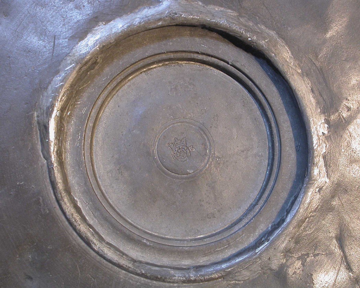 * PLAT EN ETAIN "LA TEMPERANCE" - NUREMBERG, AVANT 1619-photo-1