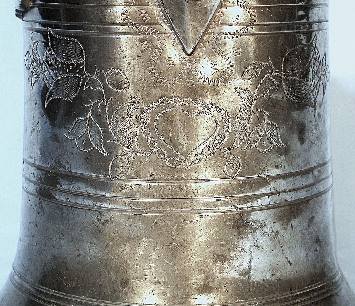 "glockenkanne" In Pewter - Switzerland (saint-gall), 18th Century-photo-3