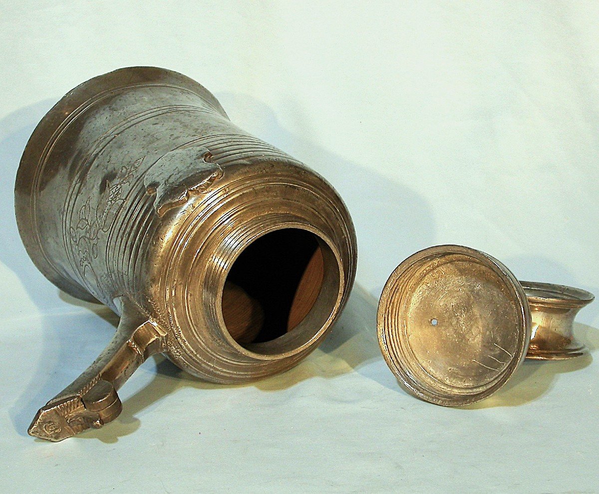 "glockenkanne" In Pewter - Switzerland (saint-gall), 18th Century-photo-3